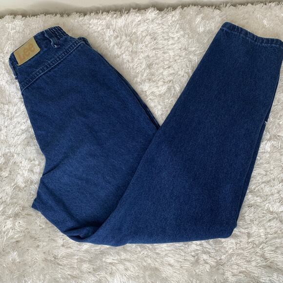 Vintge 90s Lee High Waist Jeans Sz 27" waist elastic side panels - Picture 1 of 8